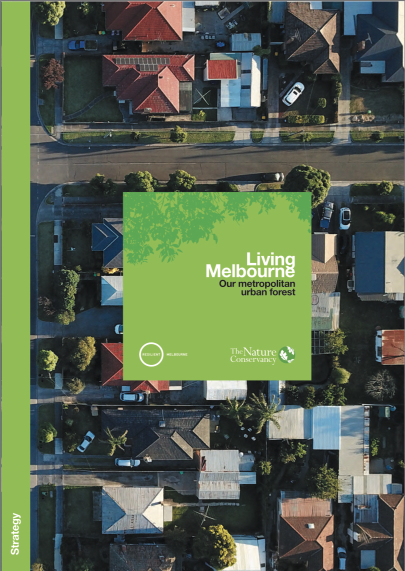 Report cover with Melbourne aerial view