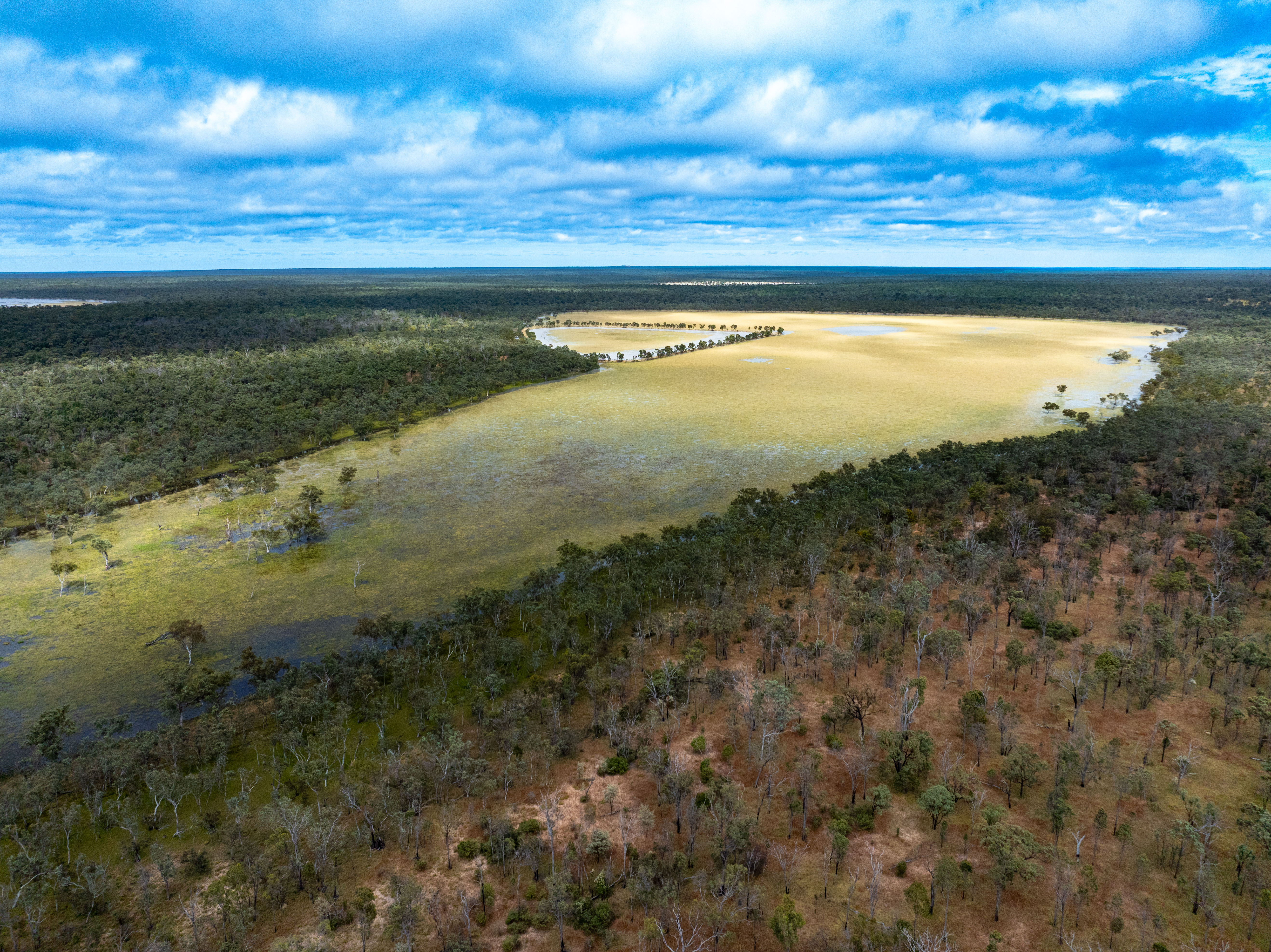 Aerial view of The Lakes National Park